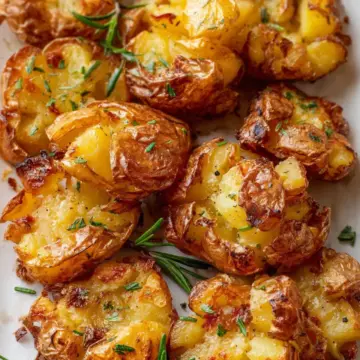 Crispy Air Fryer Smashed Potatoes