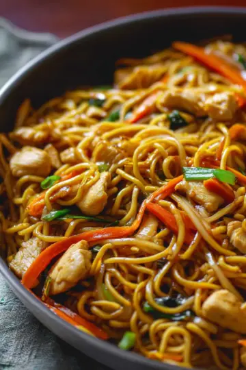 Chicken Chow Mein with Best Chow Mein Sauce!
