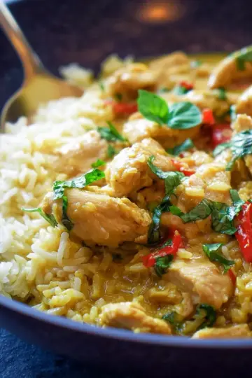 One-Pan Coconut Curry Chicken and Rice