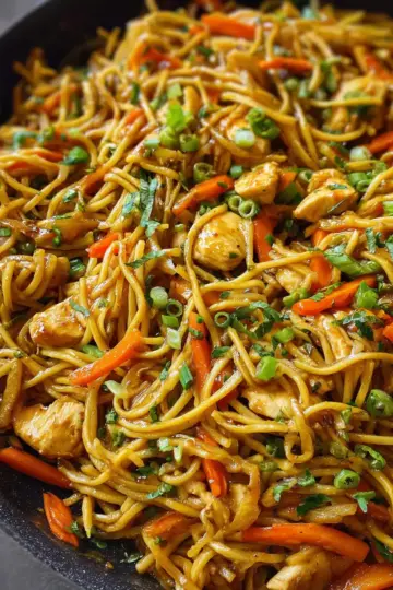 Chicken Chow Mein with Best Chow Mein Sauce!