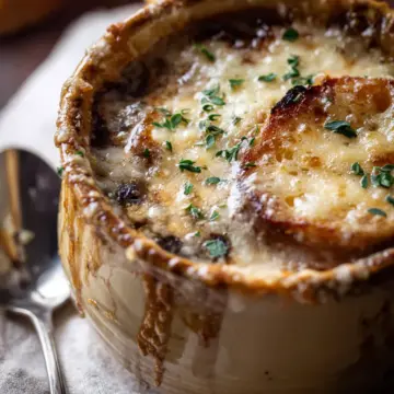 Creamy French Onion and Mushroom Soup