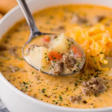 Cheeseburger Soup from Taste of Home