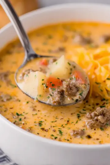 Cheeseburger Soup from Taste of Home