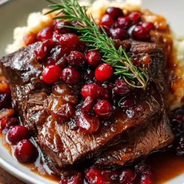 Festive & Easy Cranberry Balsamic Roast Beef