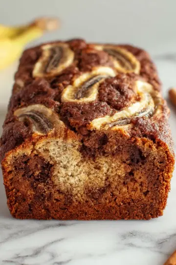 Cinnamon Swirled Banana Bread
