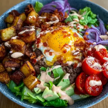 Loaded Burger Bowls