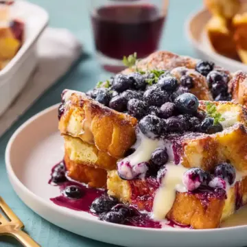 Overnight Blueberry French Toast