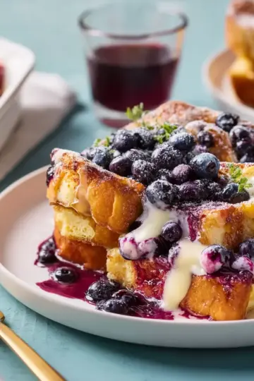 Overnight Blueberry French Toast