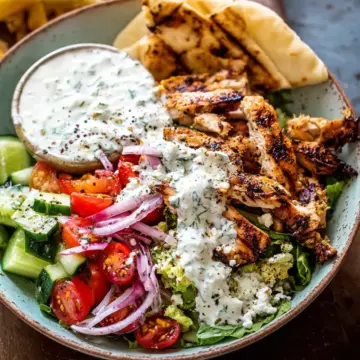 Greek Chicken Tzatziki Bowls