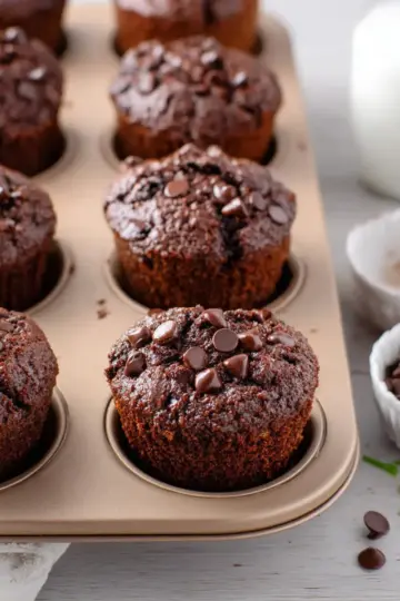 Chocolate Zucchini Muffins