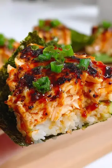Spicy Salmon Sushi Bake