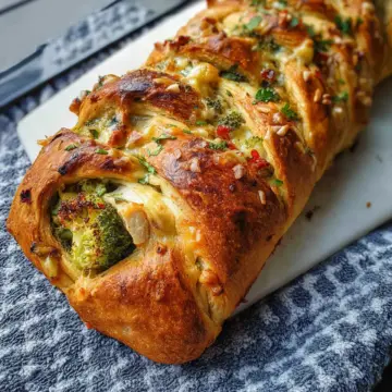 Pampered Chef Chicken Broccoli Braid