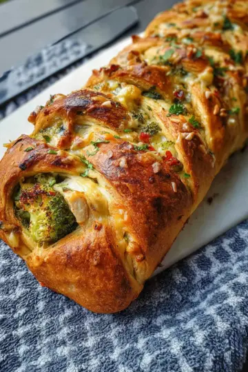 Pampered Chef Chicken Broccoli Braid