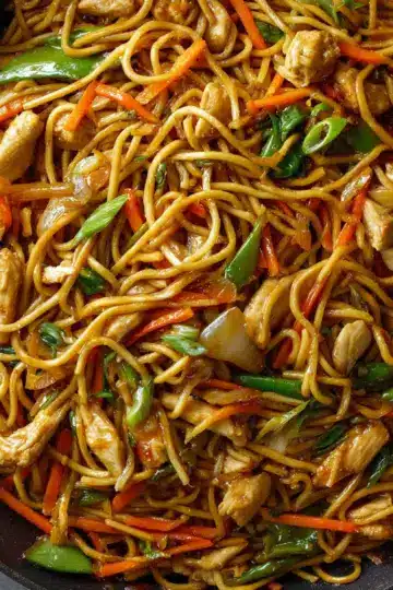 Chicken Chow Mein with Best Chow Mein Sauce!